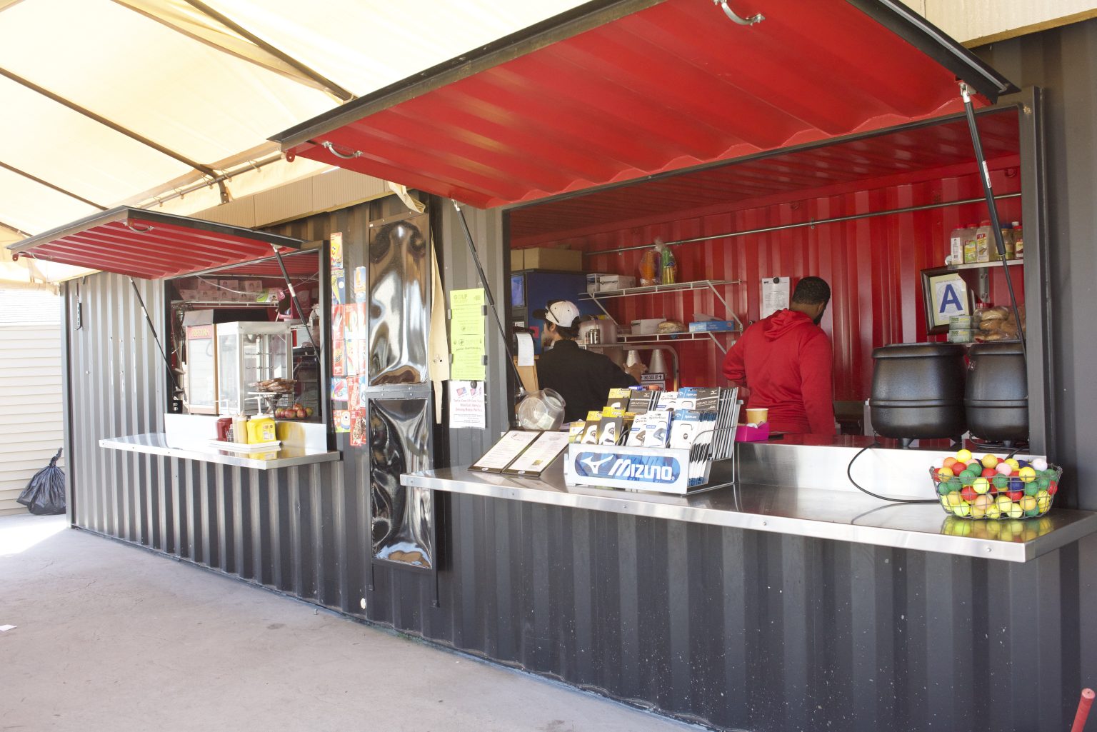 container concession stand